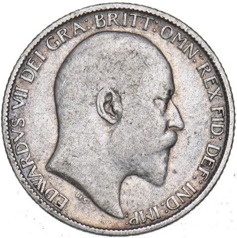 1906 Sixpence - Edward VII British Silver Coin