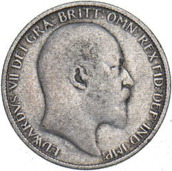 1907 Sixpence - Edward VII British Silver Coin