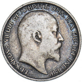 1907 Sixpence - Edward VII British Silver Coin