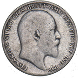 1907 Sixpence - Edward VII British Silver Coin