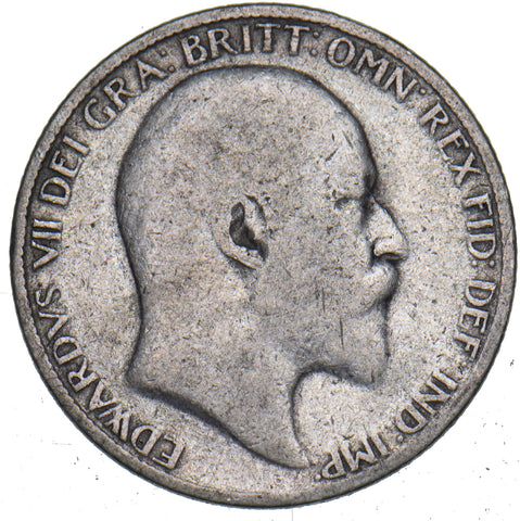 1907 Sixpence - Edward VII British Silver Coin