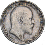 1910 Sixpence - Edward VII British Silver Coin