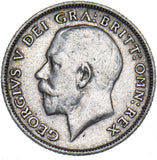 1914 Sixpence - George V British Silver Coin