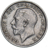 1915 Sixpence - George V British Silver Coin