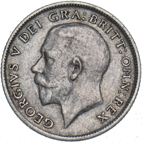 1915 Sixpence - George V British Silver Coin