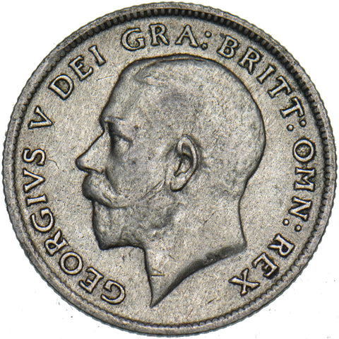 1921 Sixpence - George V British Silver Coin