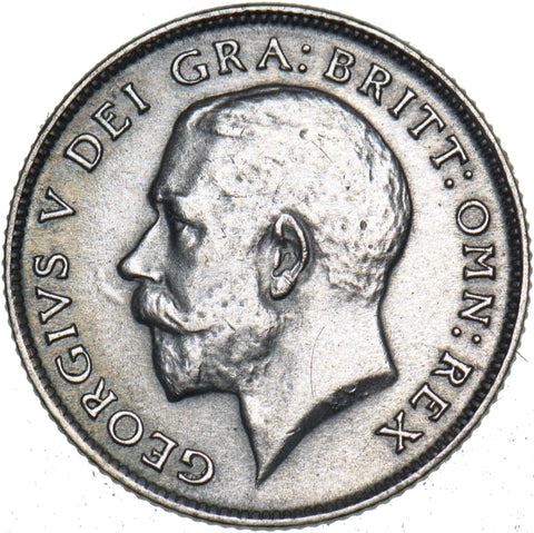 1921 Sixpence - George V British Silver Coin