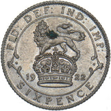 1922 Sixpence - George V British Silver Coin