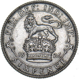 1926 Sixpence - George V British Silver Coin