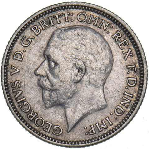 1928 Sixpence - George V British Silver Coin
