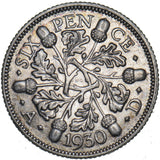 1930 Sixpence - George V British Silver Coin