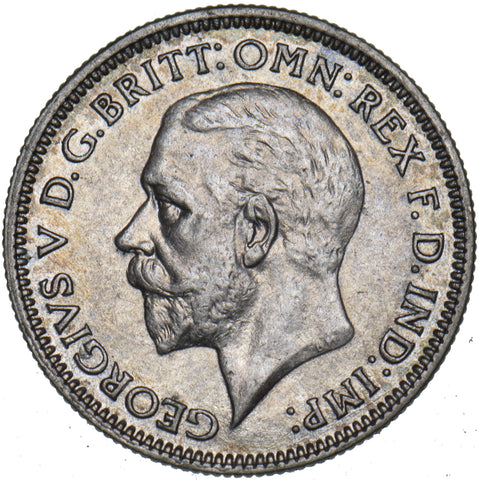 1933 Sixpence - George V British Silver Coin