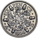 1936 Sixpence - George V British Silver Coin