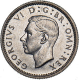 1937 Sixpence - George VI British Silver Coin