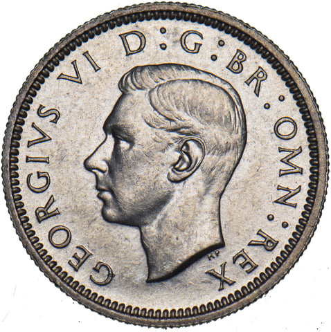 1937 Sixpence - George VI British Silver Coin