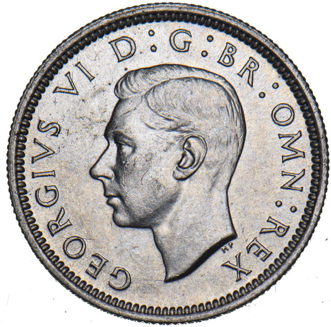 1937 Sixpence - George VI British Silver Coin