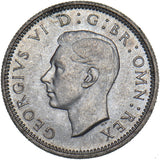 1940 Sixpence - George VI British Silver Coin