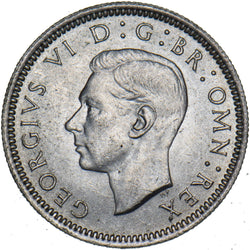 1940 Sixpence - George VI British Silver Coin