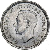 1940 Sixpence - George VI British Silver Coin