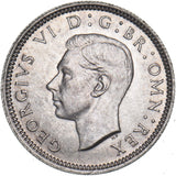1941 Sixpence - George VI British Silver Coin