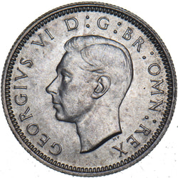 1941 Sixpence - George VI British Silver Coin
