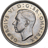 1942 Sixpence - George VI British Silver Coin