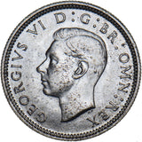 1942 Sixpence - George VI British Silver Coin