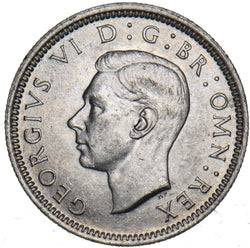 1943 Sixpence - George VI British Silver Coin
