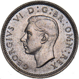1943 Sixpence - George VI British Silver Coin
