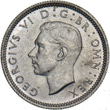 1946 Sixpence - George VI British Silver Coin