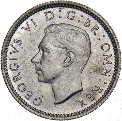 1946 Sixpence - George VI British Silver Coin
