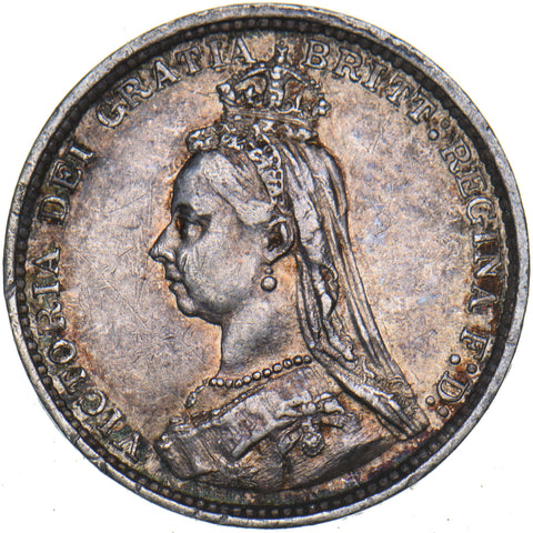 1887 Threepence - Victoria British Silver Coin