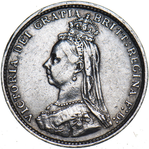 1887 Threepence - Victoria British Silver Coin