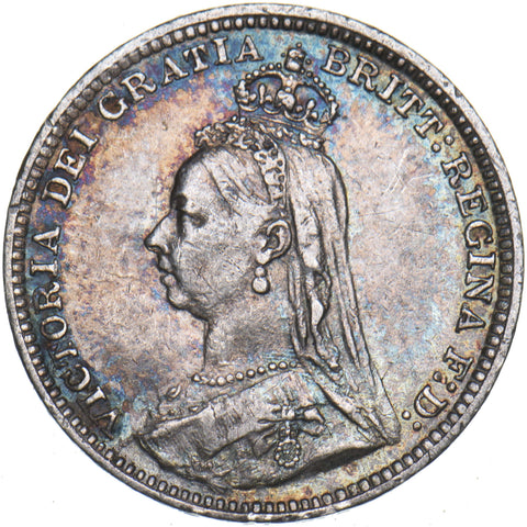1891 Threepence - Victoria British Silver Coin