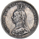 1891 Threepence - Victoria British Silver Coin