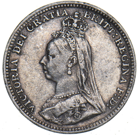 1891 Threepence - Victoria British Silver Coin