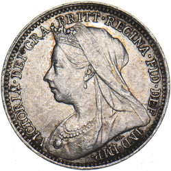 1897 Threepence - Victoria British Silver Coin