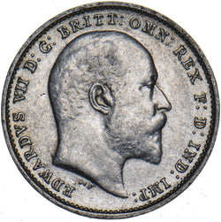 1907 Threepence - Edward VII British Silver Coin