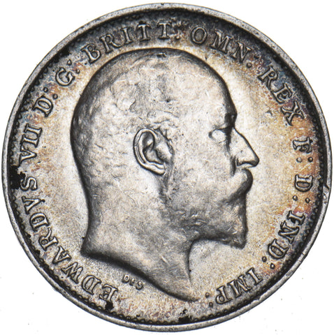 1909 Threepence - Edward VII British Silver Coin