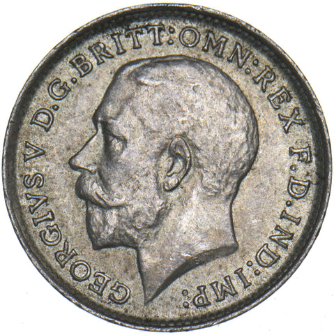 1913 Threepence - George V British Silver Coin