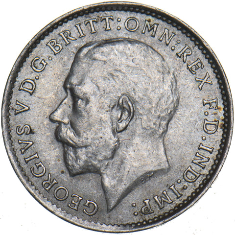 1916 Threepence - George V British Silver Coin
