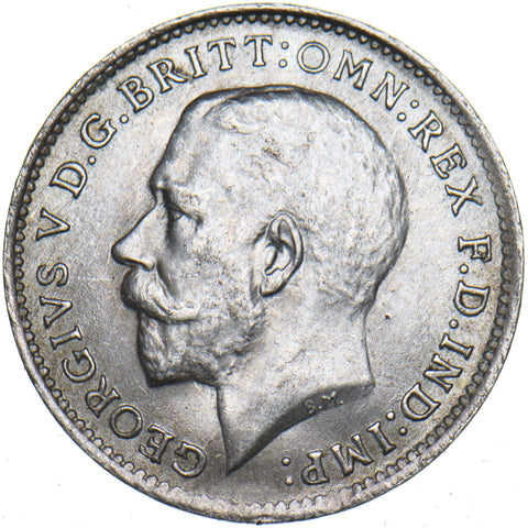 1916 Threepence - George V British Silver Coin