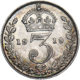 1919 Threepence - George V British Silver Coin