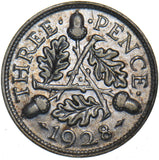 1928 Threepence - George V British Silver Coin