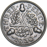 1930 Threepence - George V British Silver Coin