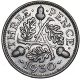 1930 Threepence - George V British Silver Coin