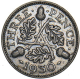 1930 Threepence - George V British Silver Coin