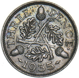 1935 Threepence - George V British Silver Coin