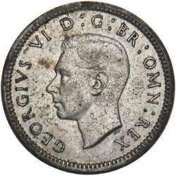 1942 Silver Threepence - George VI British Silver Coin