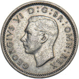 1942 Silver Threepence - George VI British Silver Coin